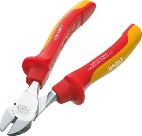 HAZET 1802VDE-22 180 mm VDE Heavy-Duty Diagonal Cutter with Protective Insulation - Multi-Colour - Image 2