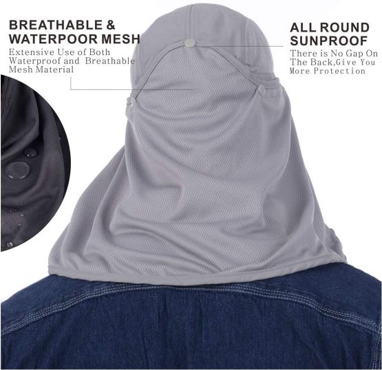 GADIEMKENSD Detachable Multipurpose Sun Hat 360° UPF 50+ Sun Protection (Including Mesh Fabric) Totally Closed Design - Image 3