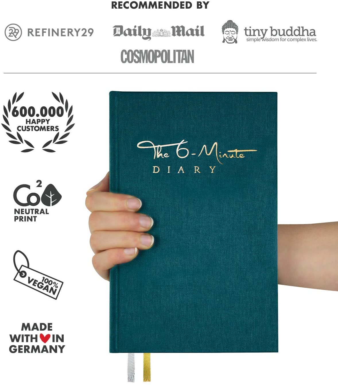 6-Minute Diary, 3-Million-Copy Bestseller Gratitude Journal for Women & Men - Image 2