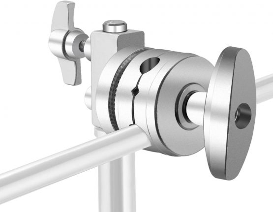 Neewer Multi Functional Heavy Duty 2.5-inch Grip Head Swivel Head Holder Mounting Adapter for Light Stand, Extension Boom Arm and Other Photographic Equipment with 1/2,1/4,3/8,5/8-inch Mount (Silver) - Image 2