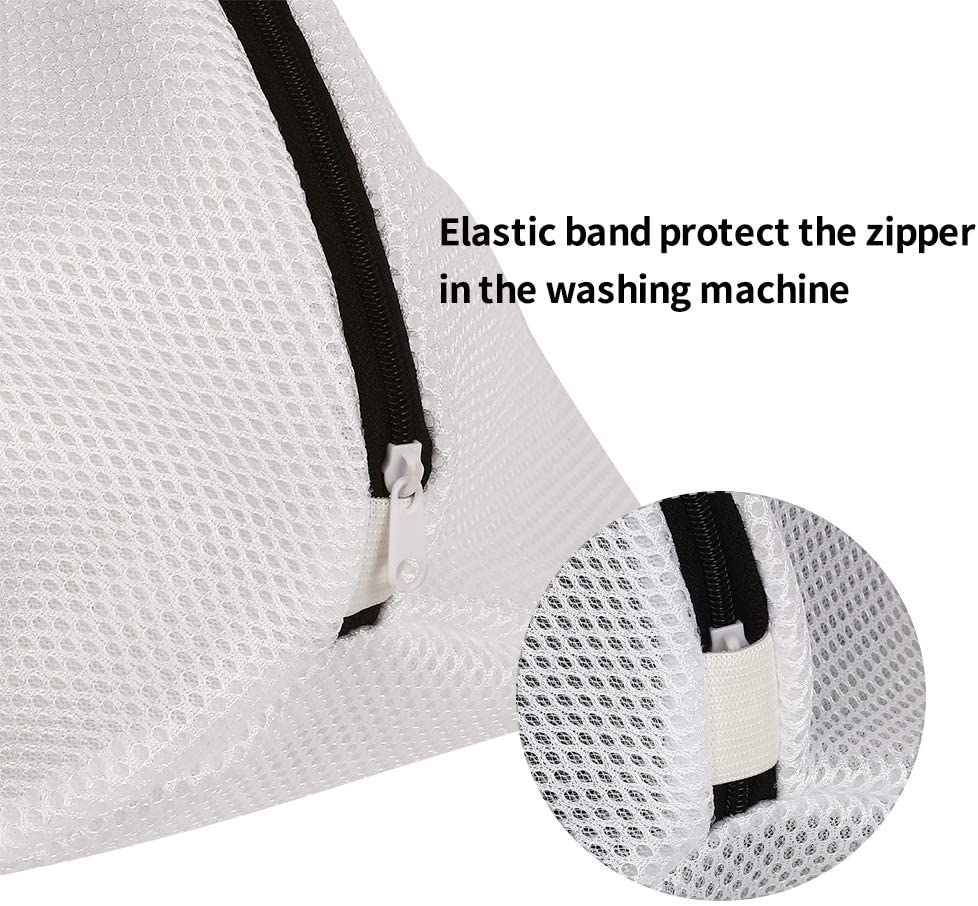 Vivifying Shoe Washing Machine Bag, Set of 3 Mesh Shoes Laundry Bag - Image 4