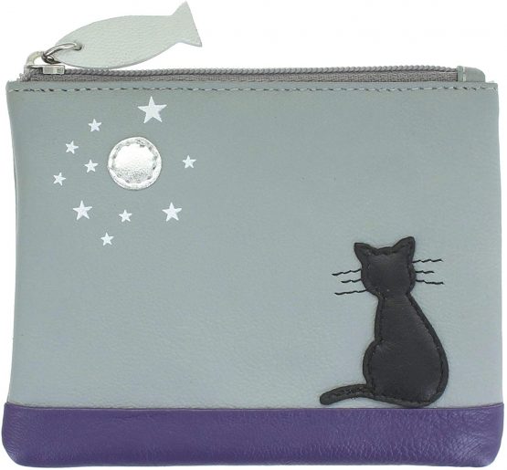 Mala Leather Midnight Collection Leather Coin Purse RFID Blocking 4207_35 Grey
