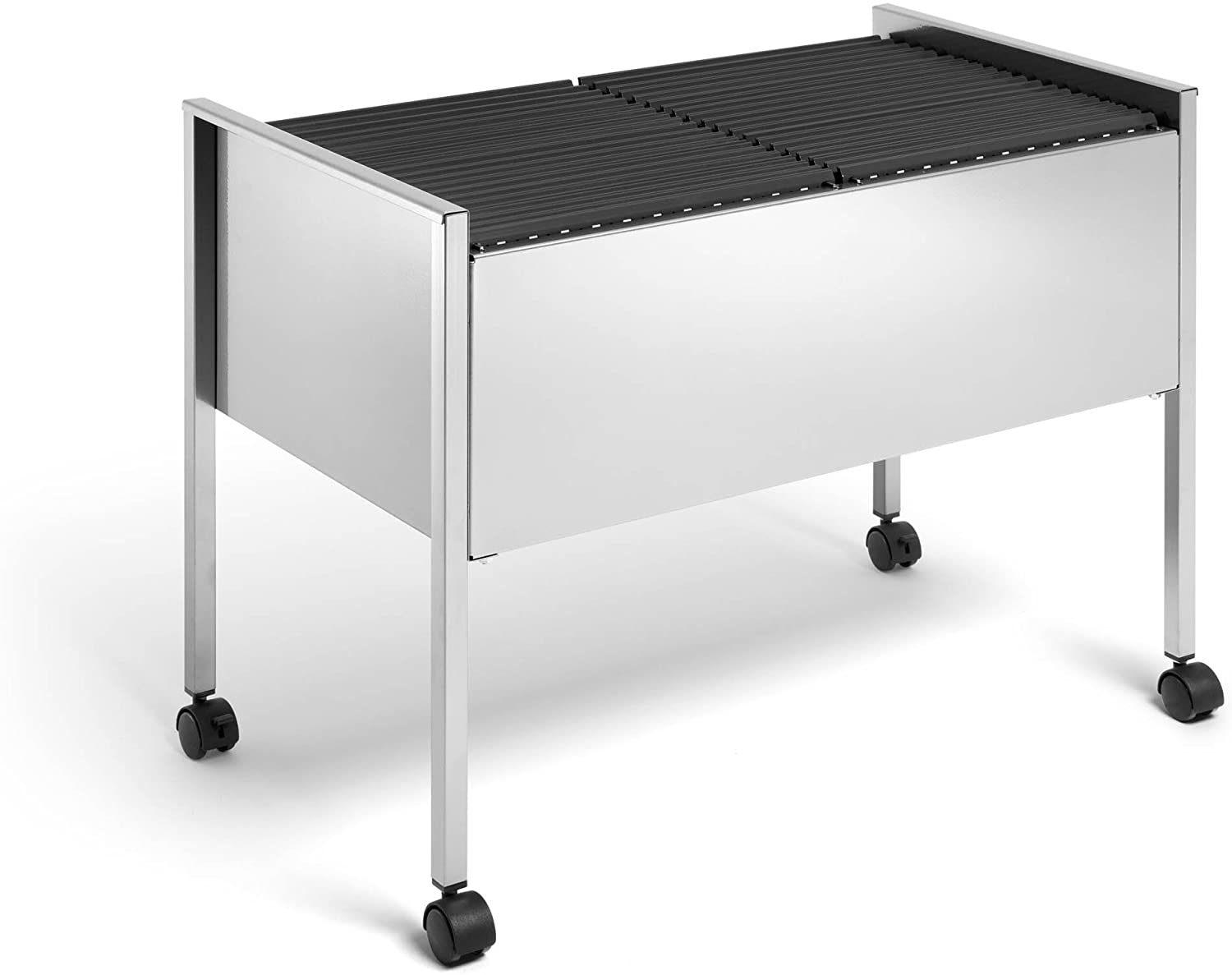 Durable Economy Suspension File Trolley - Black/Grey, Silver, 760 x 592 x 425 mm - Image 2