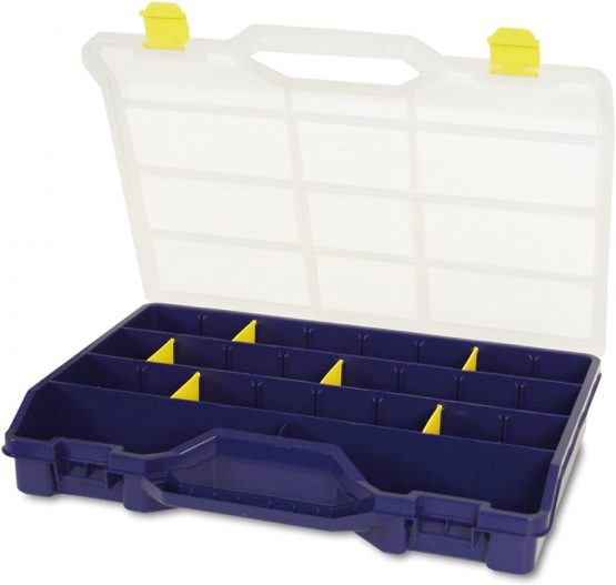 RAACO International A/S 147005 Assortment Box 25 Compartments with RAACO Flexible Separating Walls Polypropylene 460 x 350 x 81 mm - Image 2
