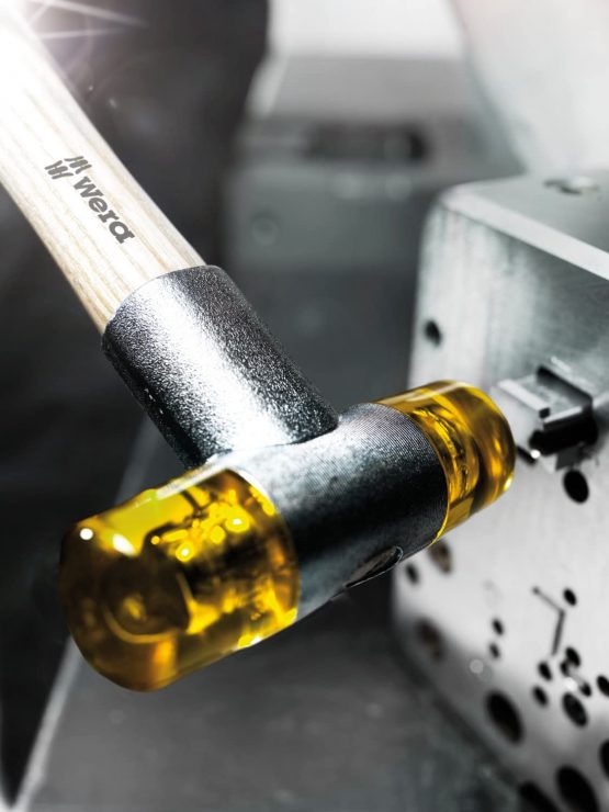 Wera 05000025001 Soft-Faced Hammer 100" with Cellidor Head Sections 5x320.0mm, Silver - Image 4