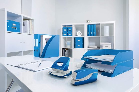 Leitz TS-120556 Wow Range A4 Duo Colour Magazine File, 73mm x 318mm x 272mm, Blue - Image 4