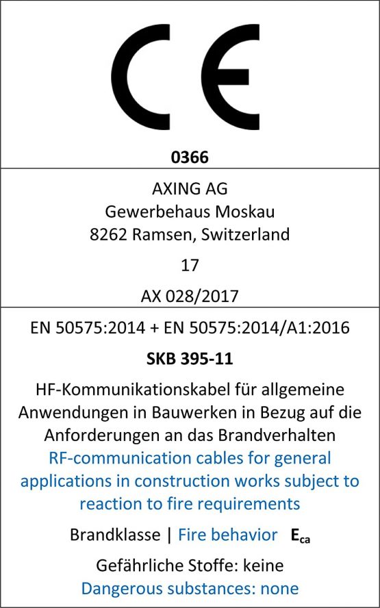 Axing SKB 395-11 Triple-Shielded Coaxial Cable for SAT/CATV Installation 100 dB 100 m Black - Image 3