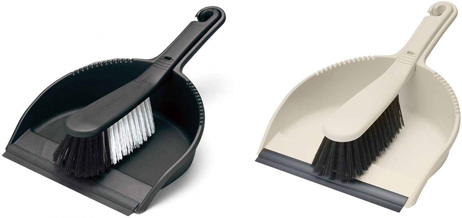 Addis Soft and Hard Bristle Dustpan and Brush Set