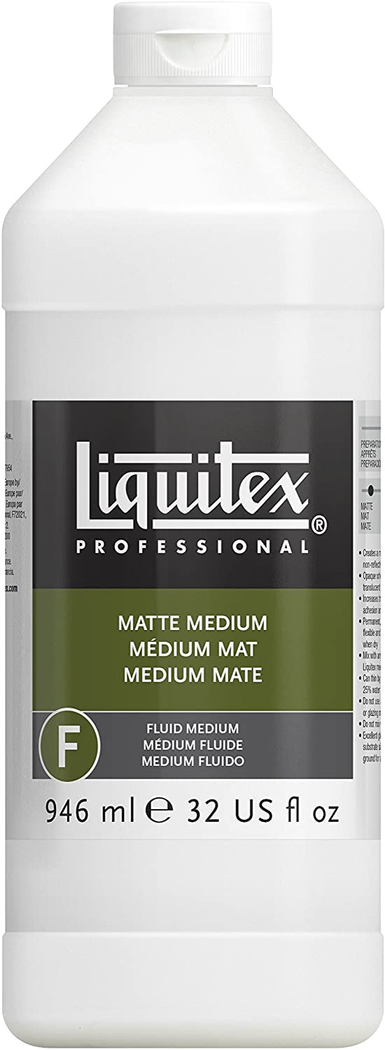 Liquitex Professional Matte Fluid Medium -,white, 946 ml, 946 ml (Pack of 1)