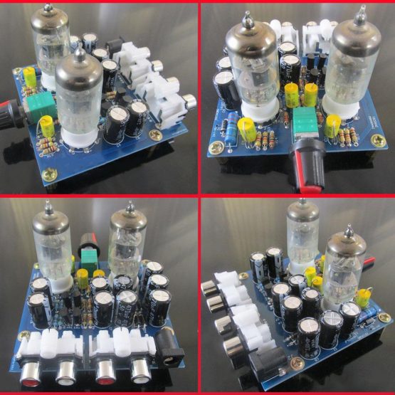 Vacuum Tube Pre-Amplifier, 6J1 Vacuum Electron Tube Valve Preamp Amplifier Board Headphone Amp Parts Musical Fidelity Kit Connected to Mobile Phone,Computer, MP3, MP4 - Image 2