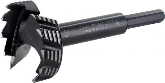 FAMAG 162201600 Bormax 2.0 Forstner bit, alloyed Tool Steel, 16 mm, 16 x 57 x 90 mm Tige: 8 mm