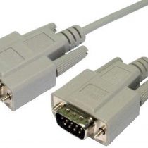 rhinocables 9 Pin Serial Male to Female Extension Cable Lead RS232 For Computer EGA Monitor TV Box Programming Flashing Updating (5m)