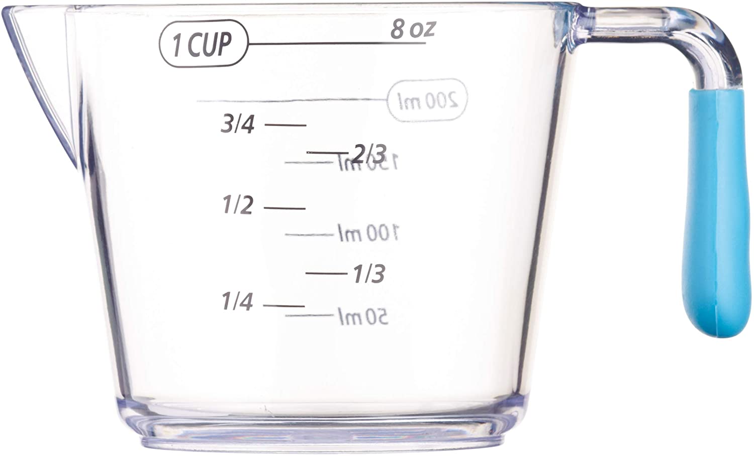 Colourworks CWMJUGSETBLU KitchenCraft 3 Piece Measuring Jug Set - Blue, 18.0 x 10.4 x 16.0 cm - Image 3