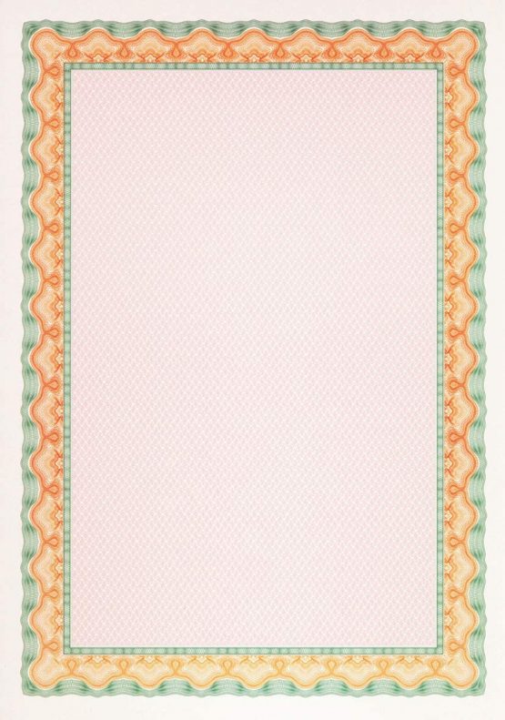 Decadry A4 115gsm Certificate Paper - Shell Orange/ Turquoise (Pack of 70)