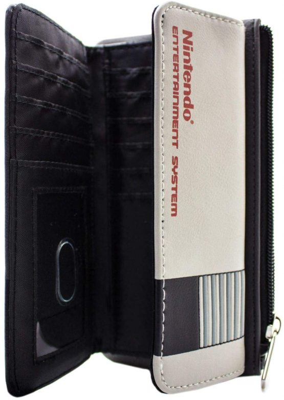 NES Console Theme Coin and Card Clutch Purse Grey - Image 3