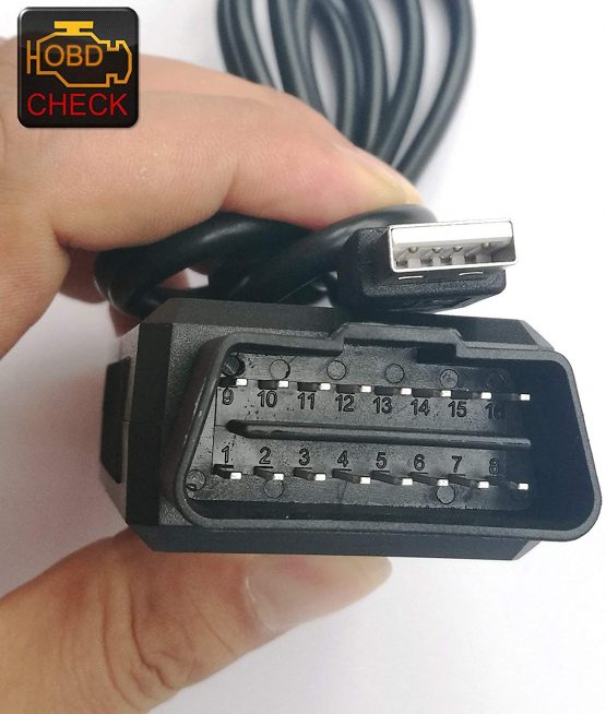 OTKEFDI Forscan USB OBDII Diagnostic Lead,ELMConfig Modified OBDII Switch Diagnostic Cable - Image 3