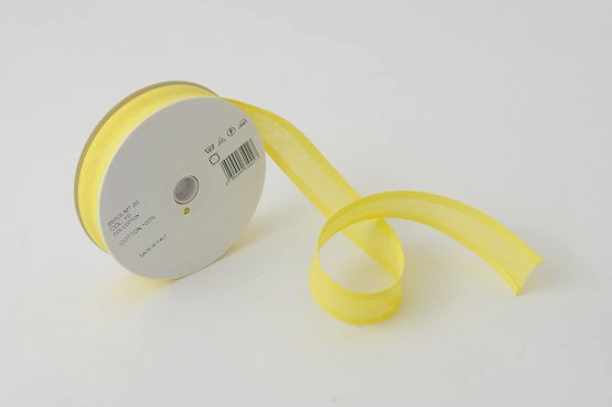Inastri 25/5/5 mm Cotton Bias Binding, Yellow - Image 2