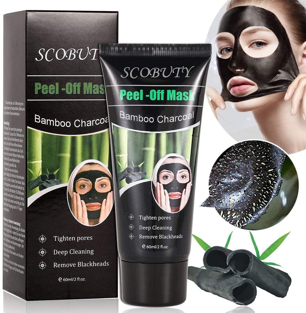 Charcoal Face Mask, Blackhead Mask, Peel Off Mask, Blackhead Removal Mask, Deep Facial Cleansing