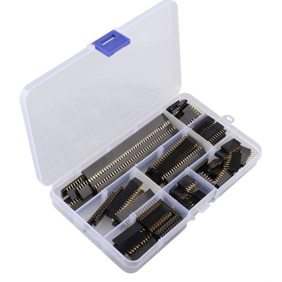 HALJIA 120pcs 2.54mm Straight Single Row Stackable Female Pin Header Strip, PCB Board Female Pin Header Socket Connector Compatible with Arduino Shield (4Pin/6Pin/8Pin/10Pin/12Pin/16Pin/20Pin/40Pin) - Image 2
