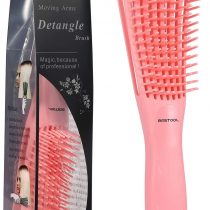 BESTOOL Detangling Brush for Black Natural Hair, Detangler Brush for Natural Black Hair Curly Hair Afro 3/4abc Texture, Faster and Easier Detangle Wet or Dry Hair with No Pain (Pink)