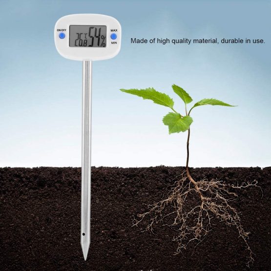 Digital Soil Hygrometer Soil Moisture Tester Plant Tester Plant Care Hygrometer Temperature Humidity Tester with Probe for Garden, Farm, Lawn Plants Indoor & Outdoor - Image 3