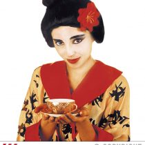 Geisha withFlower Boxed Wig for Hair Accessory Fancy Dress