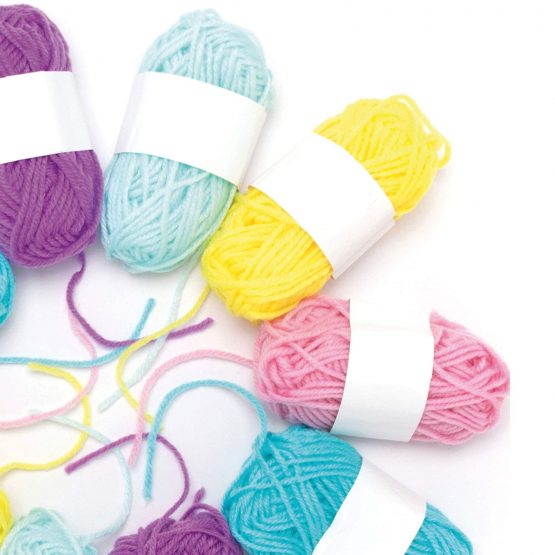Baker Ross AT404 Pastel Wool Value - Pack - Pack of 10, Creative Art Supplies For Kids, Crafts And Ornaments - Image 3