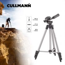 Cullmann 52100 Alpha 1000 Kit Tripod 41-inch silver with bag and 3-Way-Head Compact Travelpod Lightweight 1.06 lbs with max. load 2.2 lbs for camera compact DSLR CSC BRIDGE DV Camcorder from Canon Nikon Sony e.g. Canon EOS 200D 800D Nikon 3400 5600