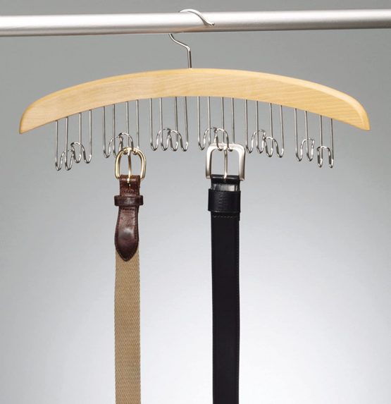 Zeller 17116 Belt Holder 43 x 18 x 6 cm Beech / Chrome - Image 2