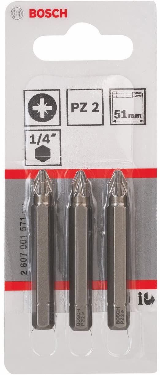 Bosch 2607001571 Extra Hard Screwdriver Bit, Blue, 51mm - Image 2