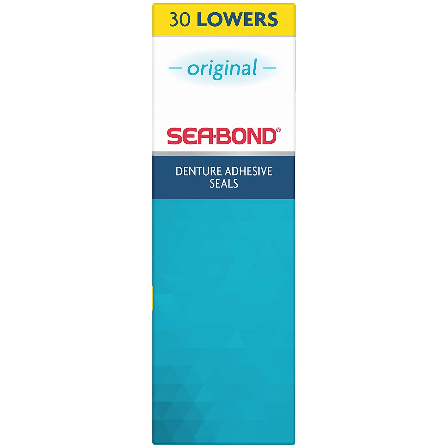 Sea Bond Secure Denture Adhesive Seals, Original Lowers, 30 Count, Clear/Transparent - Image 3