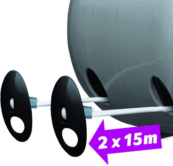 Minky Retractable Duo Reel Washing Line, Grey - Image 3