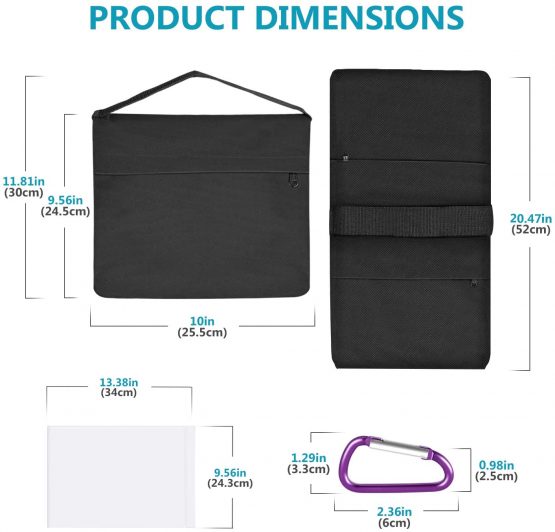 Neewer 4-Pack Photography Heavy Duty Sandbag Sand Bags Saddlebag Design 4 Weight Bags for Photo Video Studio Stand Backyard Outdoor Patio Sports, Transparent PP Bag and Clips Included (Black) - Image 2