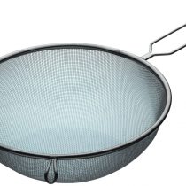 KitchenCraft KCSTRAIN25SS Extra Large Sieve, Stainless Steel, 25 cm, Silver