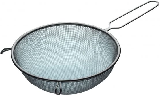 KitchenCraft KCSTRAIN25SS Extra Large Sieve, Stainless Steel, 25 cm, Silver