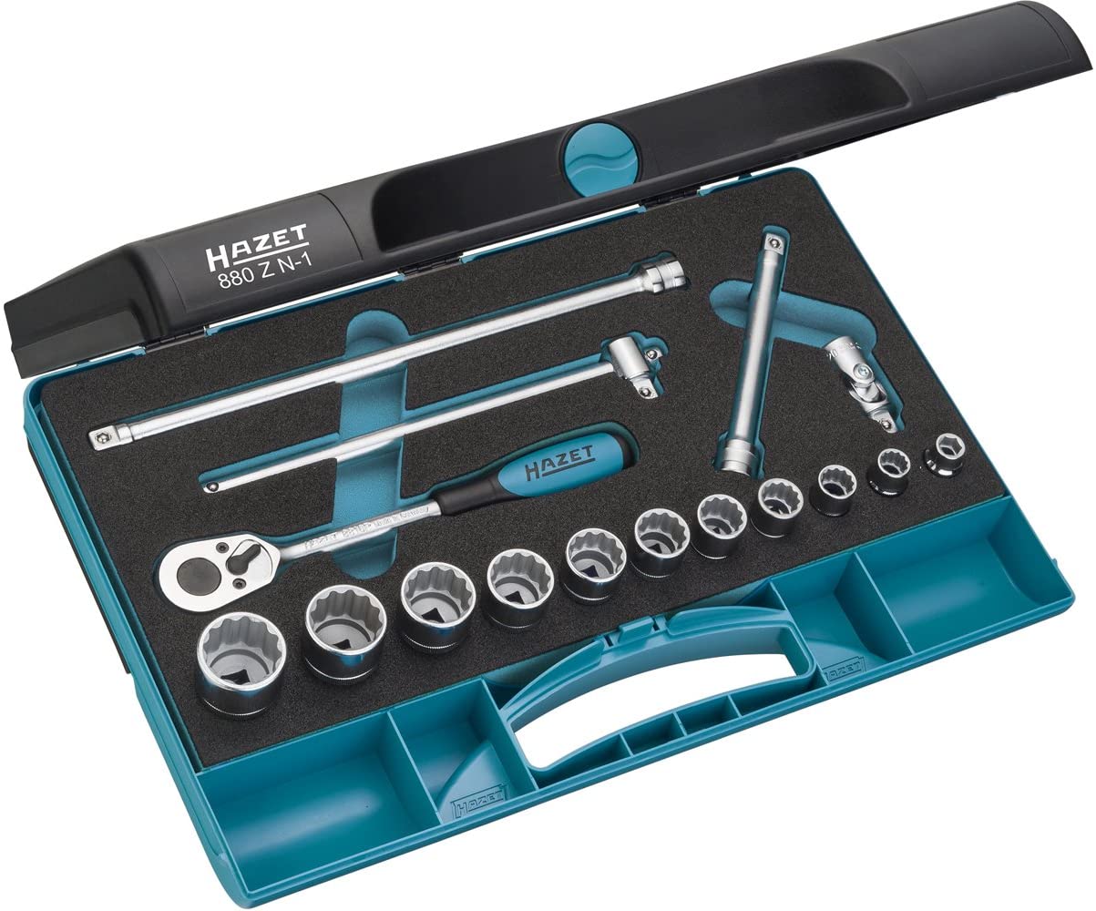 HAZET 880ZN-1 Socket Set - Multi-Colour, Variety pack