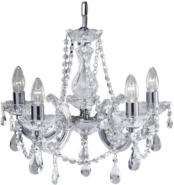 Searchlight Chandelier Crystal M