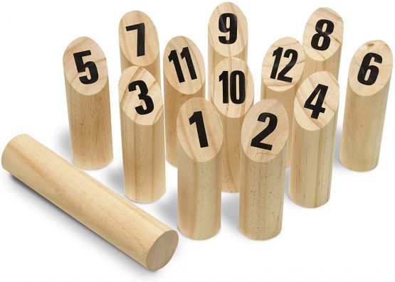 Toyfel Family Game Tölky Finnish Interactive Indoor and Outdoor Game for Kids Adults and Family – Wooden Garden Game for 2 People or More Bowling Team Game for Garden and Home - Image 2