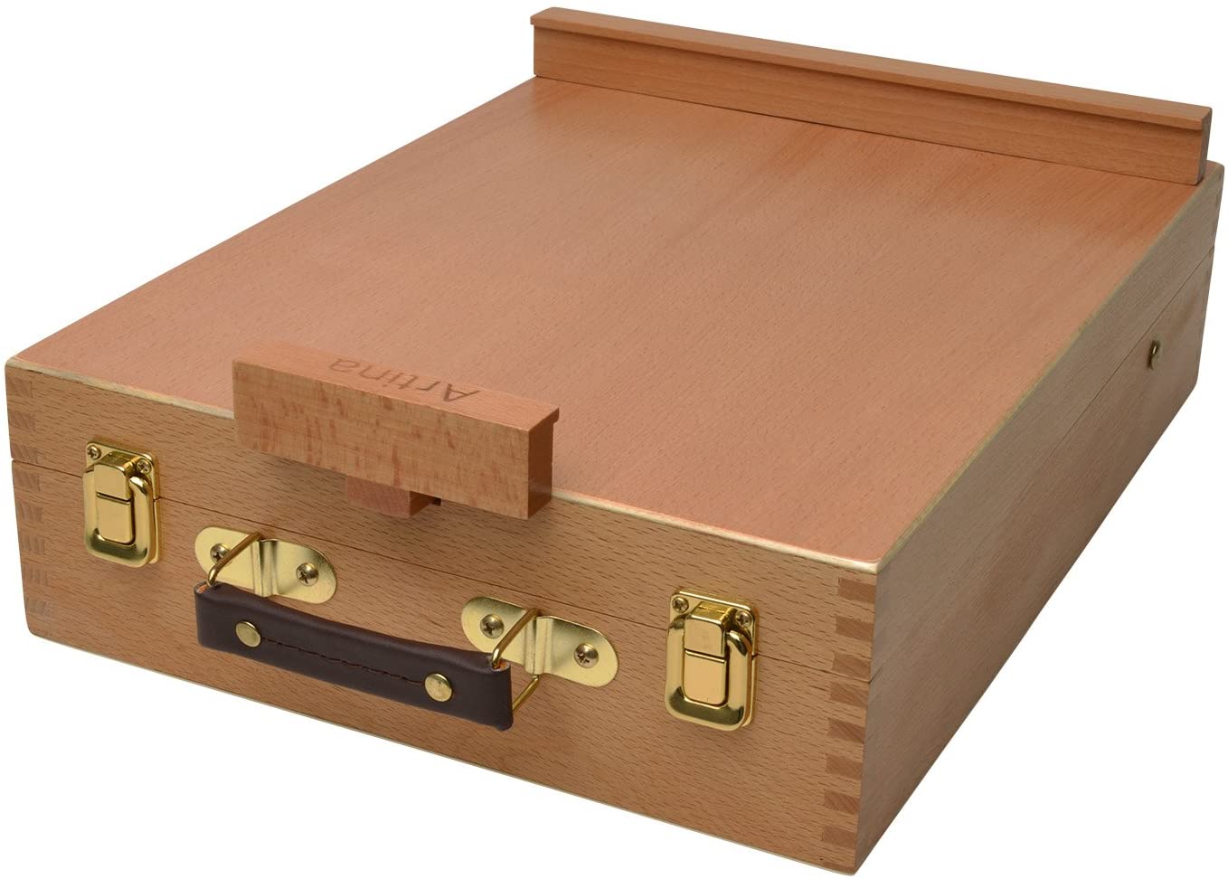 Artina Foldable Table Wooden Easel Beechwood with Storage Box Nancy - Image 4