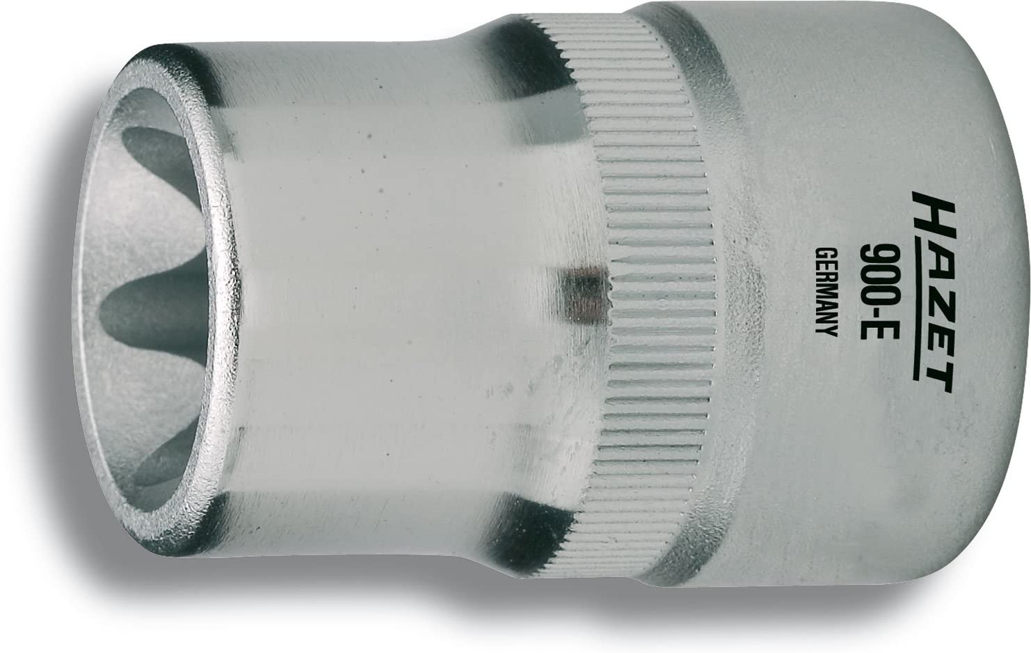 HAZET 900-E12 38 mm E 12 Torx Profile Socket - Chrome-Plated/Polished, E12 Torx