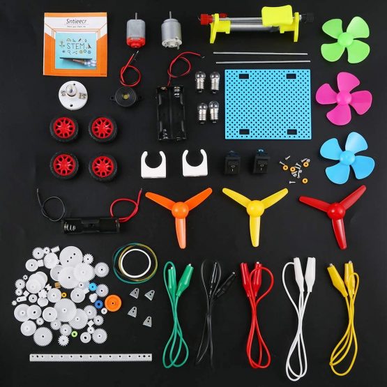 Sntieecr Electric Circuit Learning Kit, Car Model Assemble Physics Science Education Kits Set for Kids Student DIY STEM Science Lab Experiment Project - Image 2