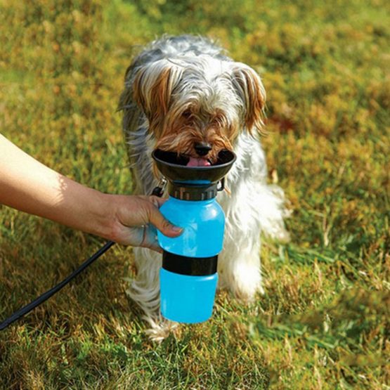 Baoii Dog Water Bottle Squeezable Anti-spill Pet Dog Drinking Bottle 500 ml Travelling Drinking Bowl Portable Pet Drinking Feeder(Blue) - Image 4