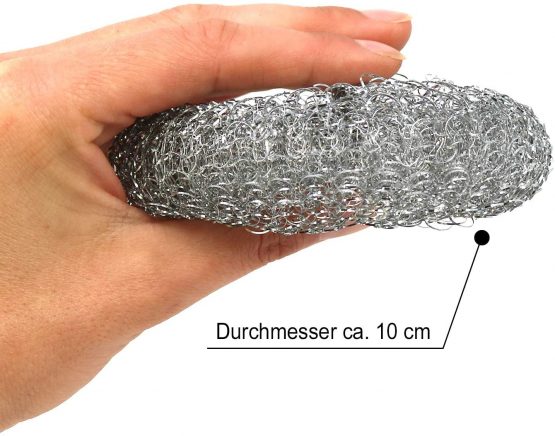 COM-FOUR® 16x Pot Cleaner - Steel Wool - Sponge - Cleaning Wool - Scouring Sponge for Cleaning - Oven Cleaning Brush Wire - Magic easer Sponge (16 Pieces of Metal Cleaner) - Image 2
