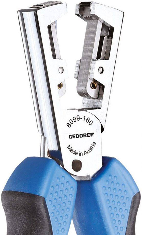 GEDORE Stripping pliers, Adjustable for 0.5-5.0 mm² wire, Oil-hardened specially tempered steel, 8099-160 JC - Image 2