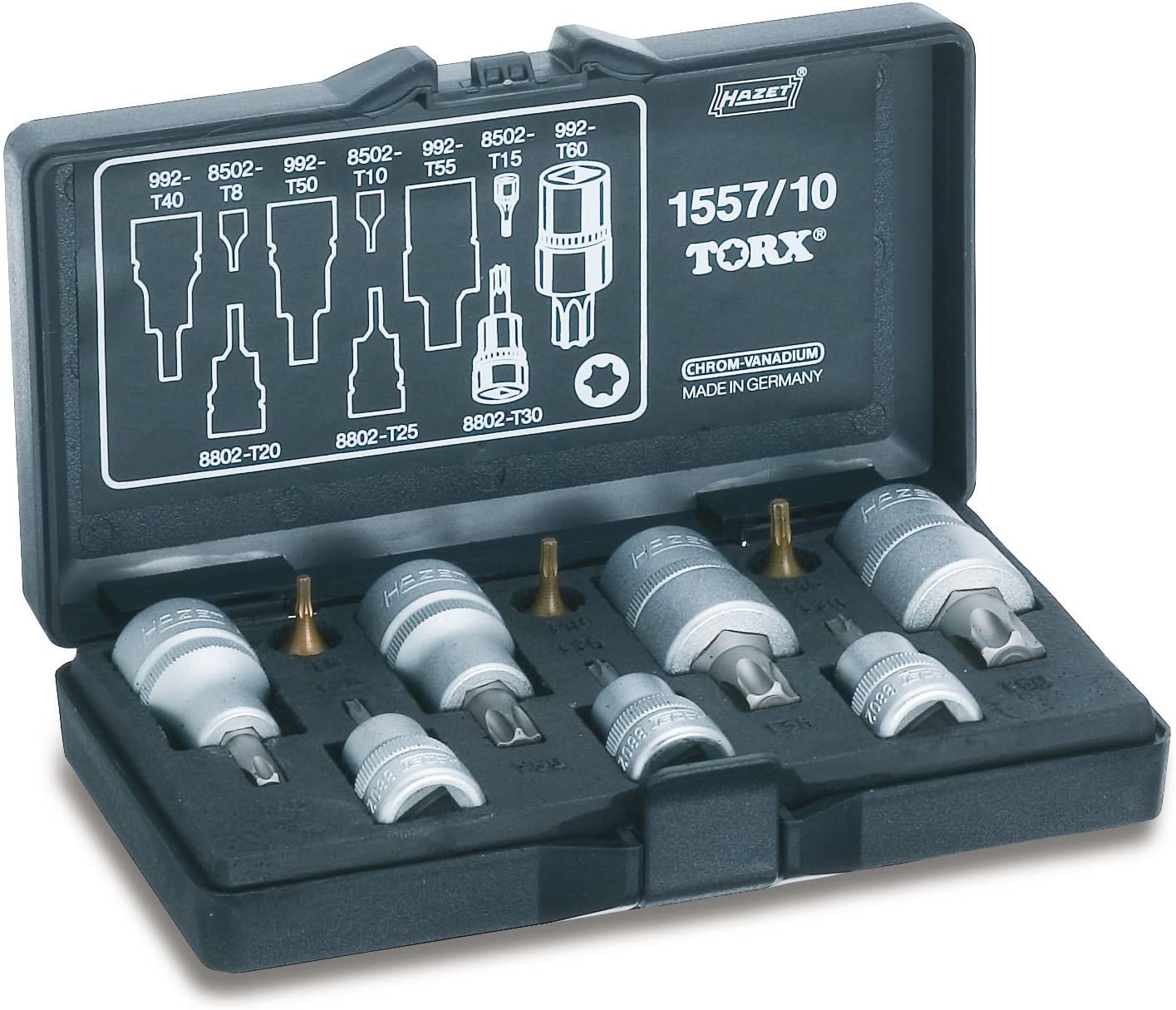 Hazet 1557/10 Torx Screw Driving Tool Set