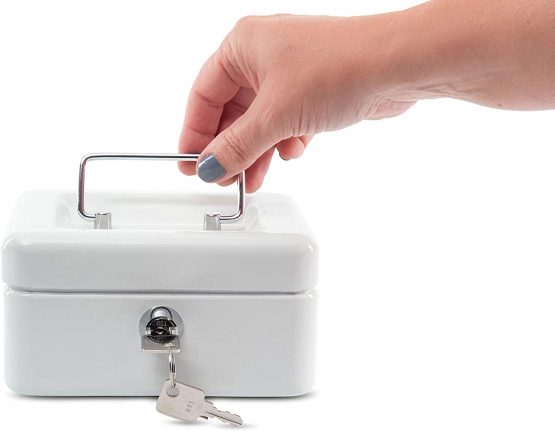 Maul 15.2 x 12.5 x 8.1 cm Cash Box 1 - White - Image 3
