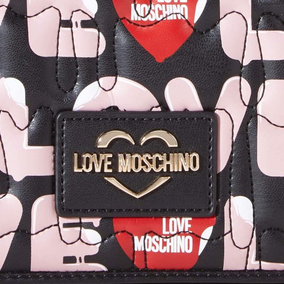 Love Moschino Jc4225pp0a Women’s Cross-Body Bag, Multicolour (Black Multicolor), 9x19x26 Centimeters (W x H x L) - Image 4