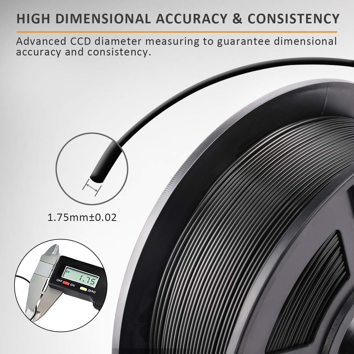 SUNLU PETG Filament 1.75mm Black - Image 2