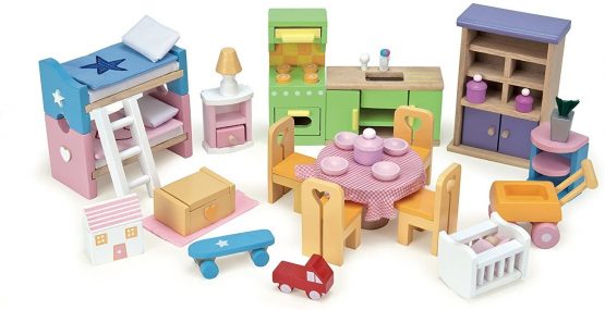Le Toy Van - Sweetheart Cottage Large Wooden Doll House With Furniture | Boys & Girls 3 Storey Wooden Dolls House Play Set - Suitable For Ages 3+ - Image 3