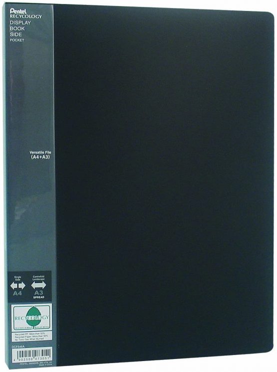 Pentel DCF644A Presentation Folder A3/A4 40 Pockets - Black